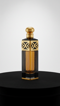 Gold-Accented Marble Candle Holder