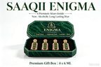 SAAQII Enigma Luxury Collection - Exclusive 4-Piece Premium Attar Gift Box for Men & Women (24ml Total)