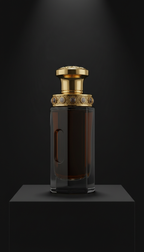 Gold-Accented Marble Candle Holder